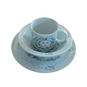 Royal Worcester Cabbage Patch Kids Children's Ceramic 3 Pc Dish Set 1984 England